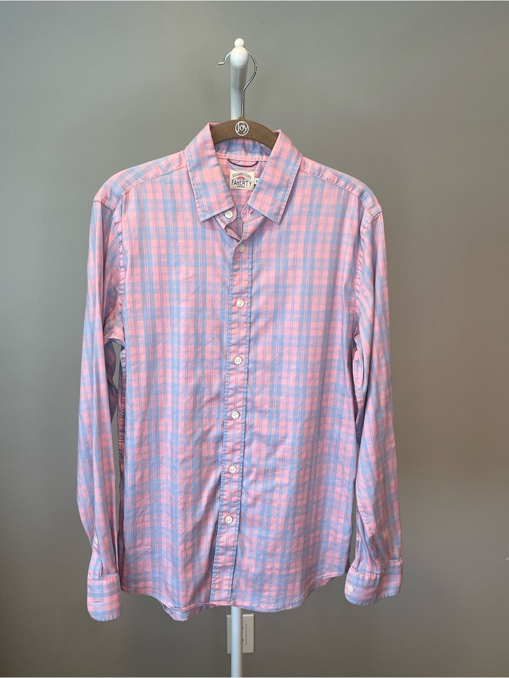 Faherty Plaid Button-Up Shirt - Small